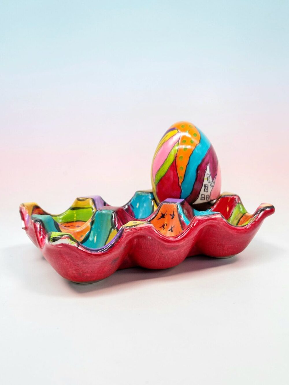 ΠΟΡΣΕΛΑΝΙΝΗ ΑΒΓΟΘΗΚΗ ΜΕ ΠΟΛΥΧΡΩΜΟ ΣΧΕΔΙΟ