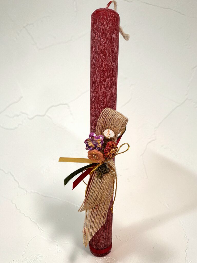 ΠΑΣΧΑΛΙΝΗ ΛΑΜΠΑΔΑ (ΜΠΟΡΝΤΟ) "ΚΕΡΑΜΙΚΗ ΑΝΘΟΔΕΣΜΗ"